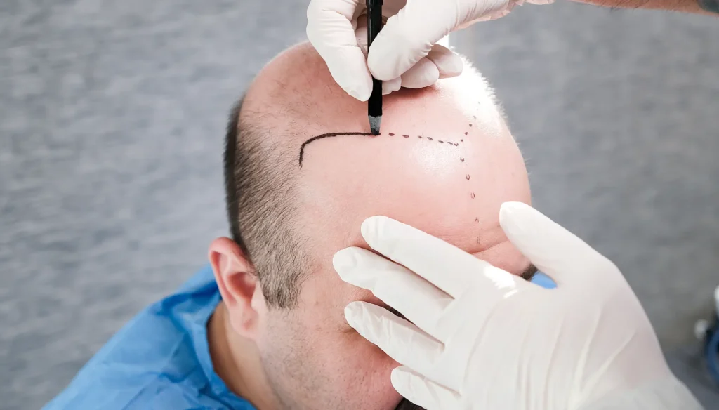 Aufnahme am Behandlungstag